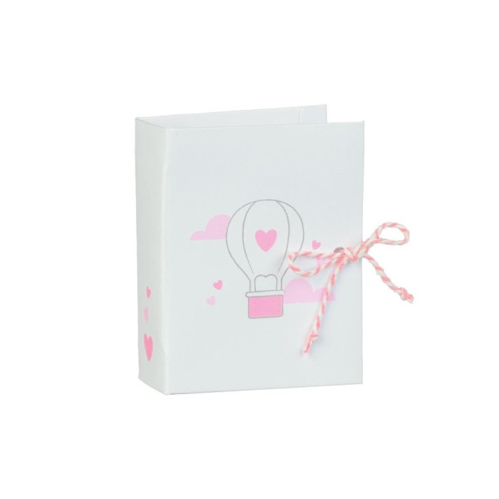 BOOK 70X60X30 BALLOON ROSA